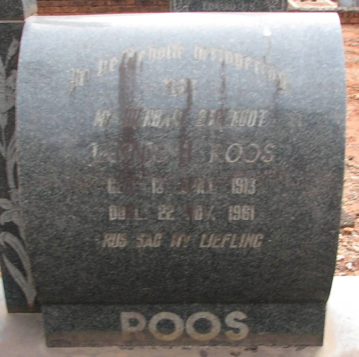 ROOS Jan H. 1913-1961