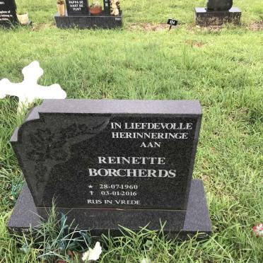 BORCHERDS Reinette 1960-2016