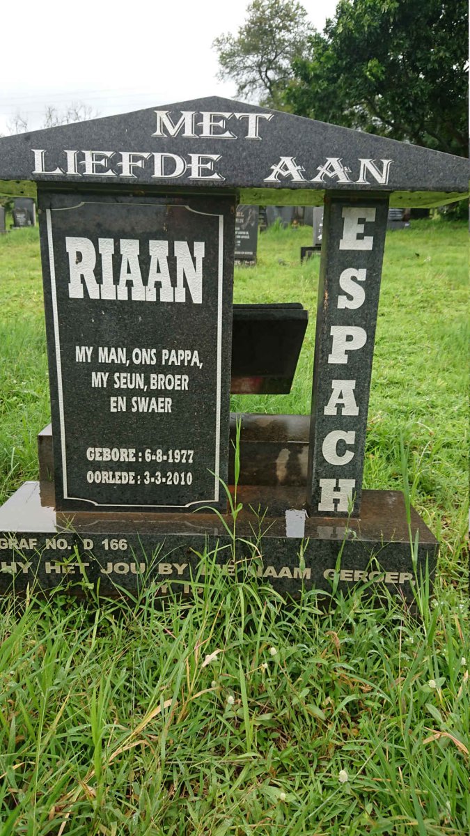 ESPACH Riaan 1977-2010