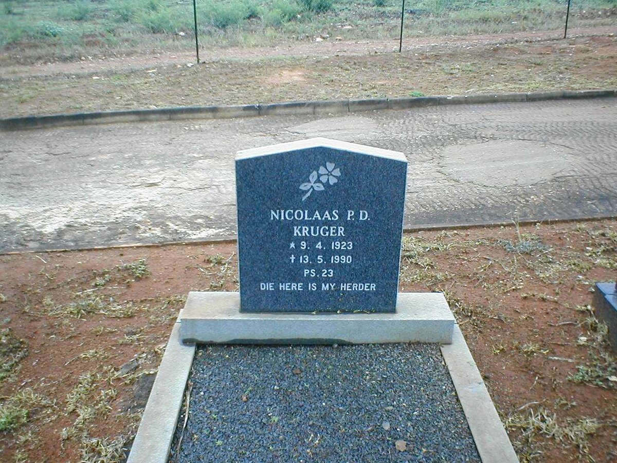 KRUGER Nicolaas P.D. 1923-1990