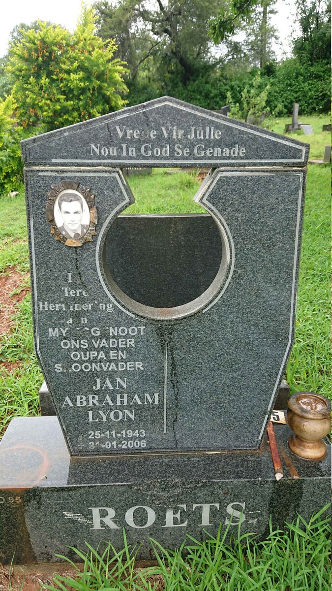 ROETS Jan Abraham Lyon 1943-2006