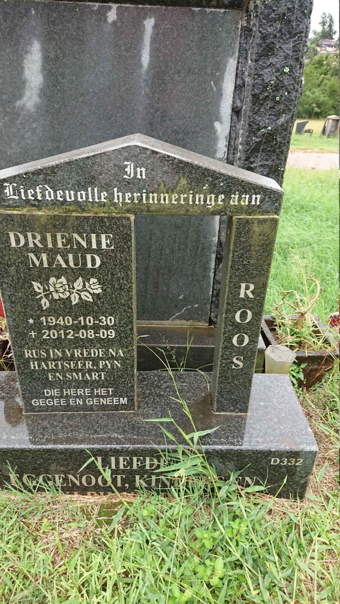 ROOS Drienie Maud 1940-2012