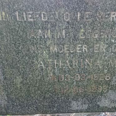 SNYMAN Catharina M.M. 1928-1999