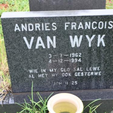 WYK Andries Francois, van 1962-1994