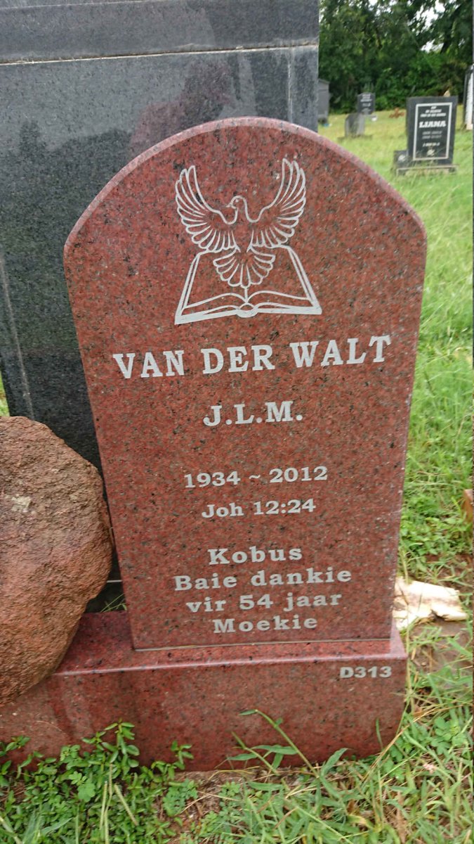 WALT J.L.M., van der 1934-2012