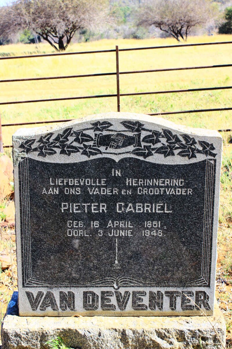 DEVENTER Pieter Gabriel, van 1851-1948