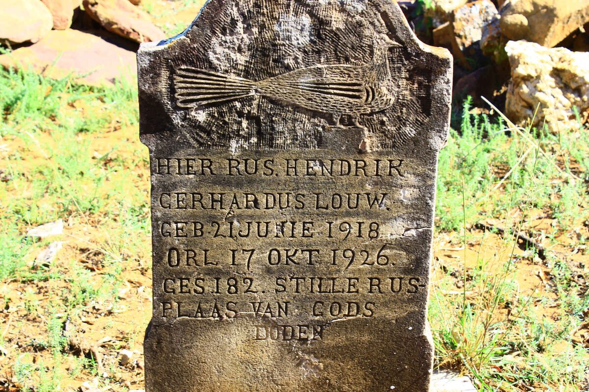 LOUW Hendrik Gerhardus 1918-1926