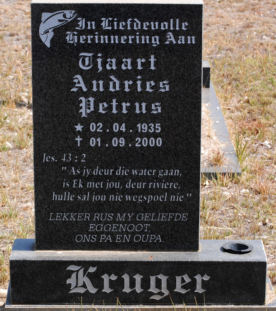 KRUGER Tjaart Andries Petrus 1935-2000