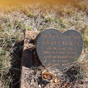 MERWE Jacobus Christoph, van der 1956-1958