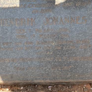 BERG Hendrik Johannes, van den 1887-1951 &amp; Magdalena Susanna 1897-1980