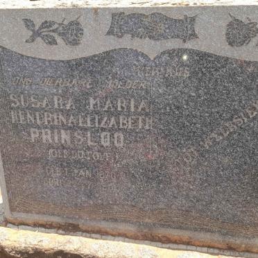 PRINSLOO Susara Maria Hendrina Elizabeth nee DU TOIT 1870-1950