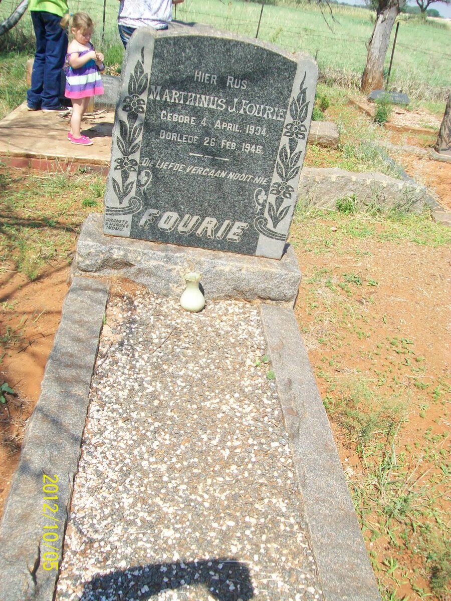 FOURIE Marthinus J. 1934-1946