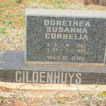 GILDENHUYS Dorethea Susanna Cornelia 1927-1928