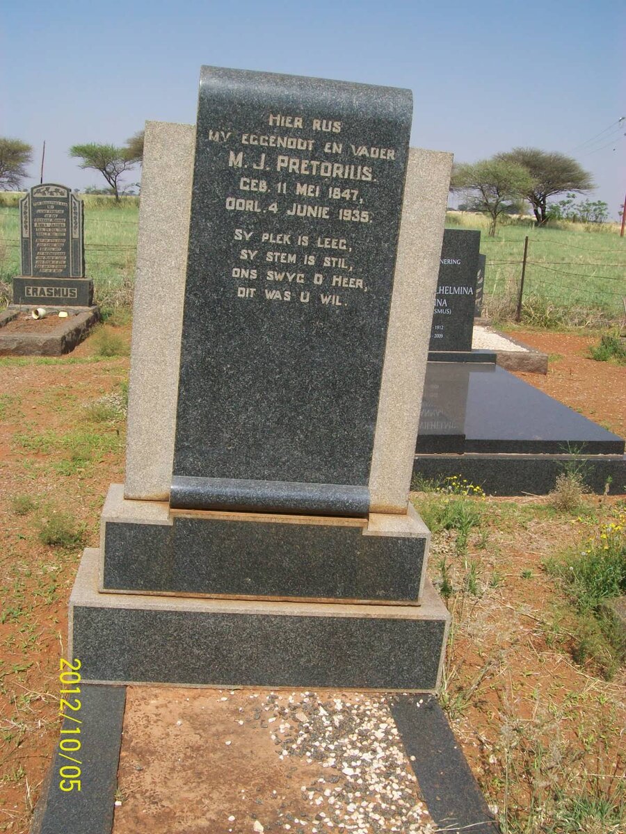 PRETORIUS M.J. 1847-1935