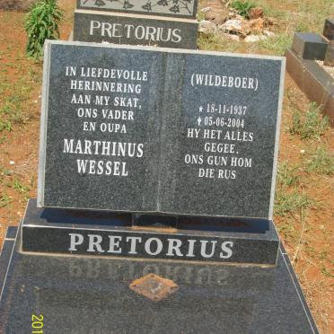 PRETORIUS Marthinus Wessel 1937-2004