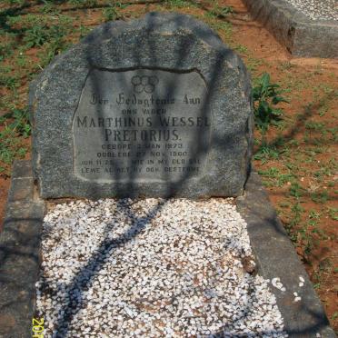 PRETORIUS Marthinus Wessel 1873-1960