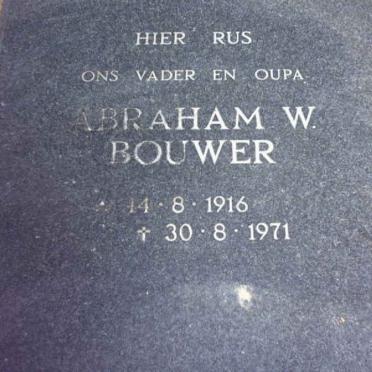 BOUWER Abraham W. 1916-1971