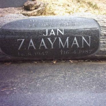 ZAAYMAN Jan 1947-1987