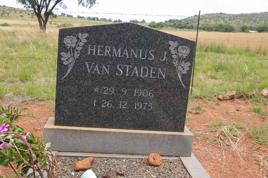 STADEN Hermanus J., van 1906-1975