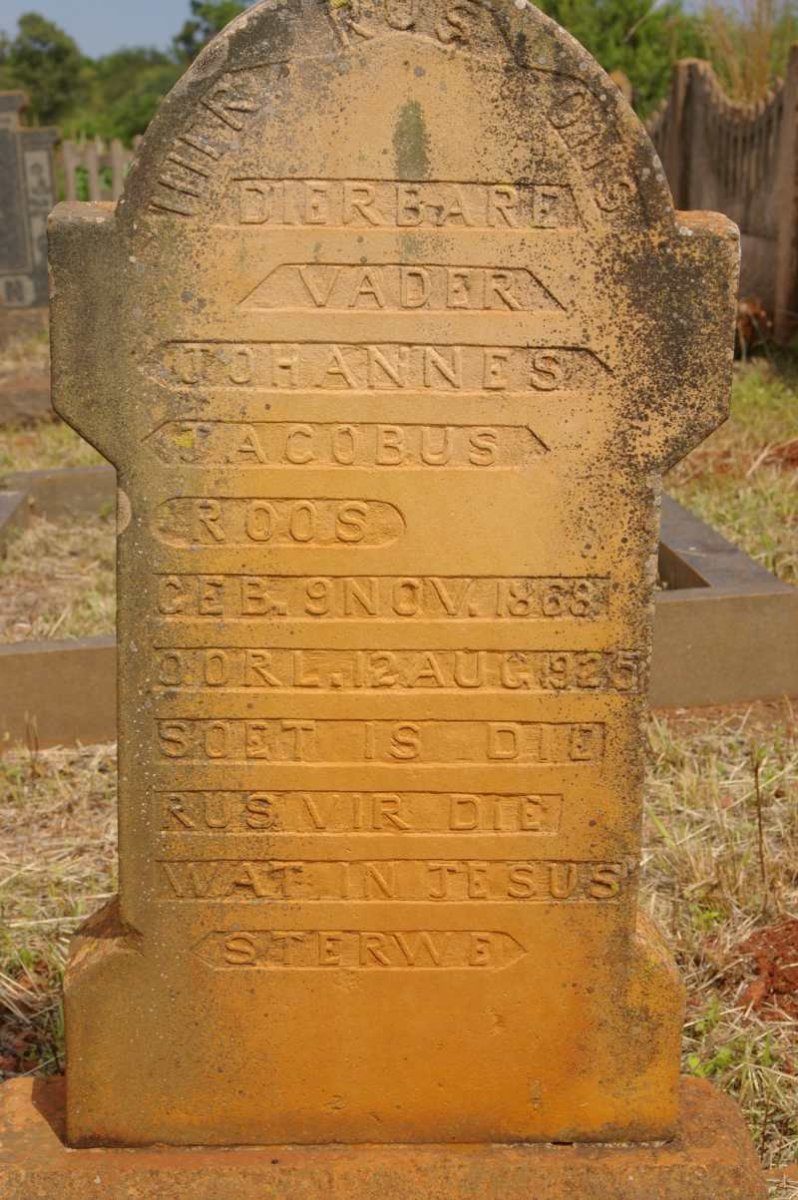 ROOS Johannes Jacobus 1868-1925