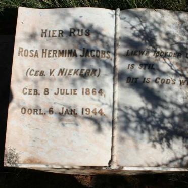 JACOBS Rosa Hermina nee V. NIEKERK 1864-1944