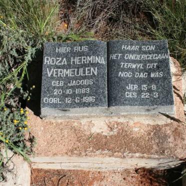 VERMEULEN Roza Hermina nee JACOBS 1883-1916