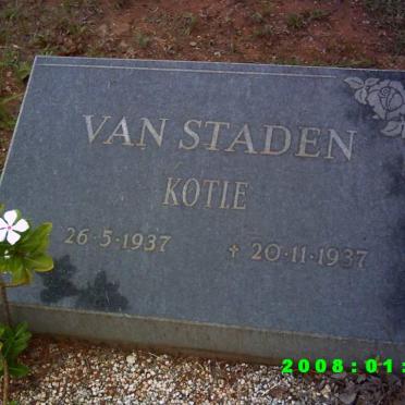 STADEN Kotie, van 1937-1937