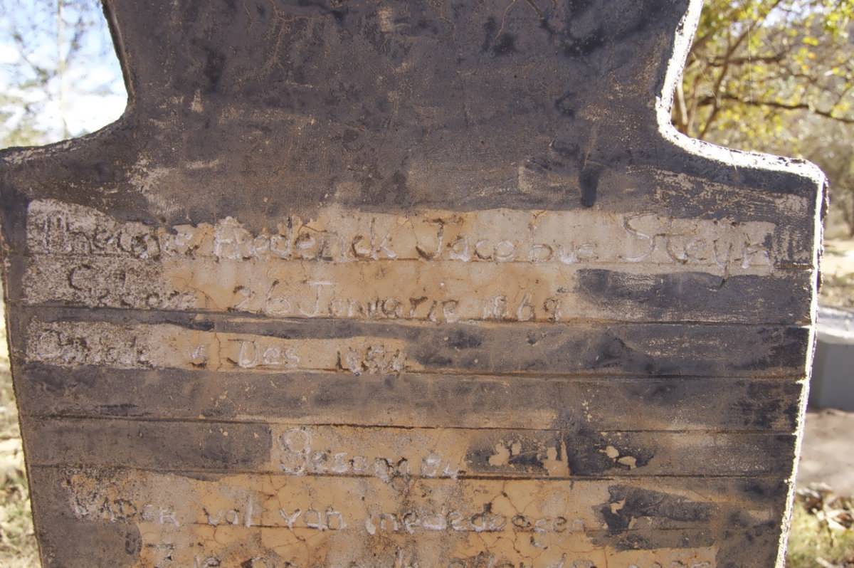 STEYN Theunis Frederick Jacobus 1869-1934