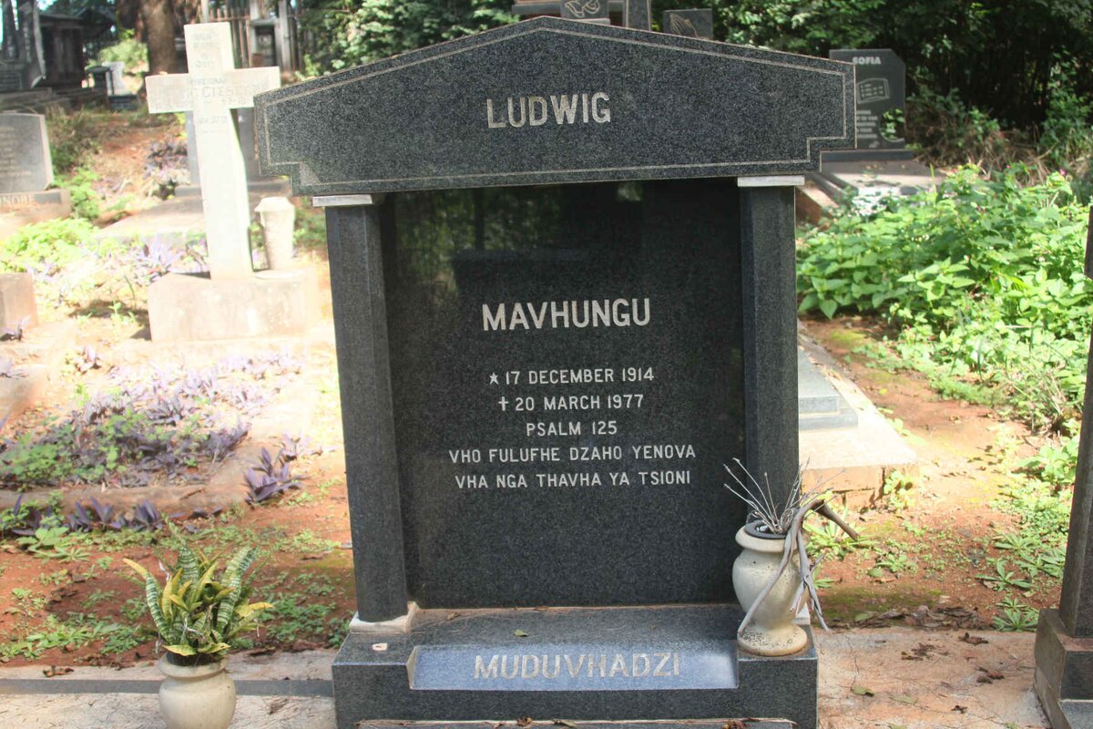 MUDUVHADZI Mavhungu Ludwig 1914-1977