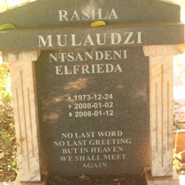 MULAUDZI Rasila Ntsandeni Elfrieda 1973-2008