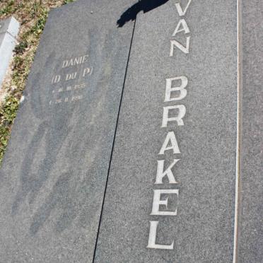 BRAKEL Danie, van 1935-1990