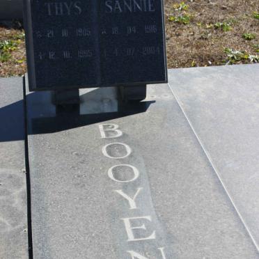 BOOYENS Thys 1905-1995 &amp; Sannie 1916-2004