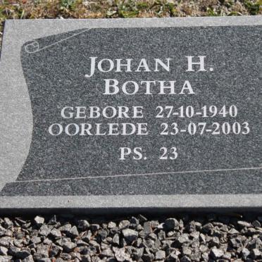 BOTHA Johan H. 1940-2003