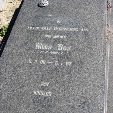 DOS Mims nee PRINGLE 1906-1987