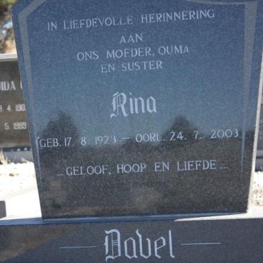DAVEL Rina 1923-2003