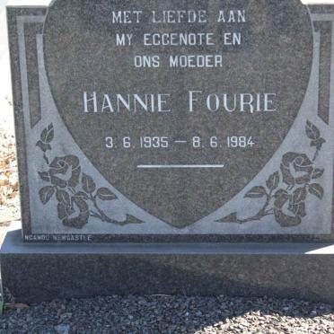 FOURIE Hannie 1935-1984