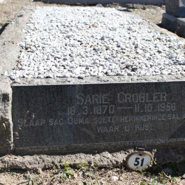 GROBLER Sarie 1870-1956