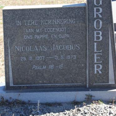 GROBLER Nicolaas Jacobus 1907-1973