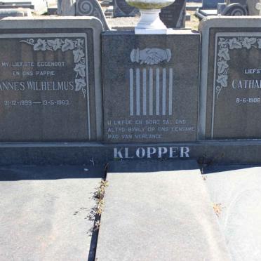 KLOPPER Johannes Wilhelmus 1899-1963 &amp; Catharina Maria 1906-1989