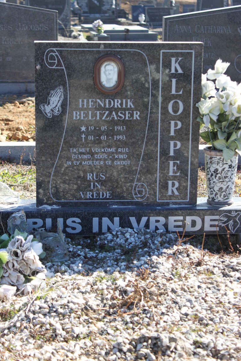 KLOPPER Hendrik Beltzaser 1913-1993