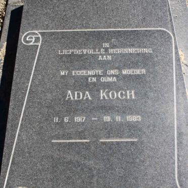 KOCH Ada 1917-1983