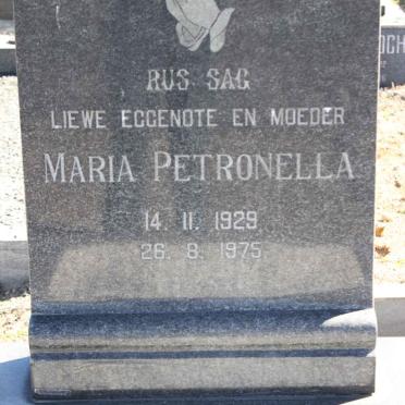 KRUGER Maria Petronella 1929-1975