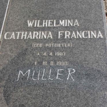 MULLER Petrus Jacobus 1904-1988 & Wilhelmina Catharina Francina POTGIETER 1907-1990 2
