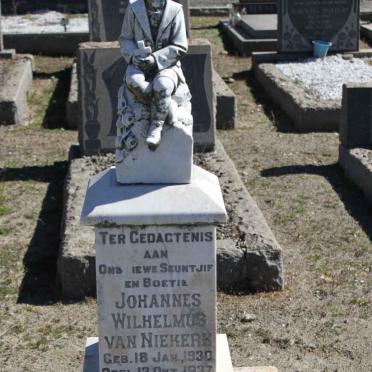 NIEKERK Johannes Wilhelmus, van 1930-1937