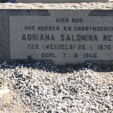 NEL Adriana Salomina nee WESSELS 1875-1966
