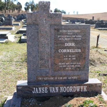 NOORDWYK Dirk Cornelius, Janse van 1927-1998