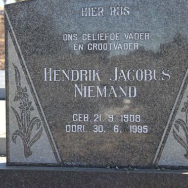 NIEMAND Hendrik Jacobus 1908-1995