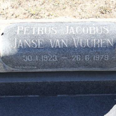 VUUREN Petrus Jacobus, Janse van 1923-1979