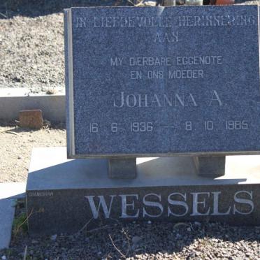 WESSELS Johanna A. 1936-1985
