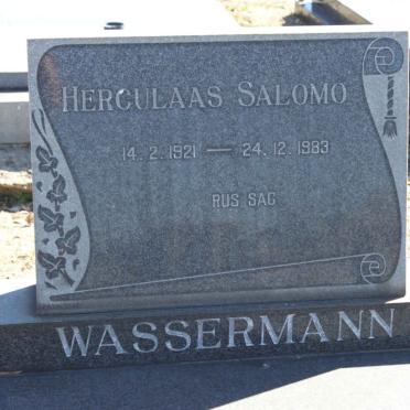 WASSERMANN Herculaas Salomo 1921-1983